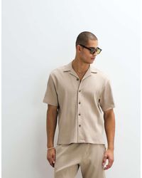 SELECTED - Camicia A Maniche Corte A Coste - Lyst