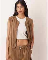 Mango - Mouwloze Jack-Top Met Rits - Lyst