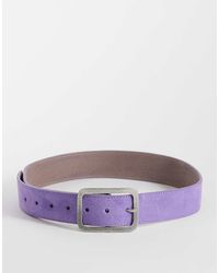 ASOS - Waist And Hip Square Buckle Suede Belt - Lyst