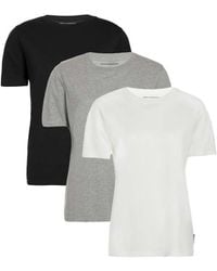 French Connection - 3 Pack Cotton Crew Neck T-Shirts - Lyst