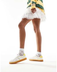 Tommy Hilfiger - Zapatillas De Deporte Blancas Y Amarillas Court De -Blanco - Lyst