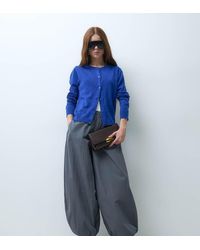 ASOS - Asos Design Petite Cotton Nylon Blend Pull On Balloon Trousers - Lyst