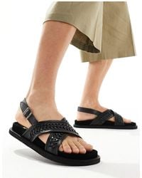 Walk London - Shore Weave Backstrap Sandals - Lyst