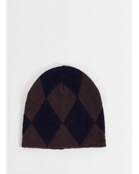 ASOS - Diamond Pattern Skull Beanie - Lyst