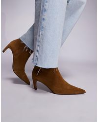 River Island - – spitze wildleder-stiefel - Lyst