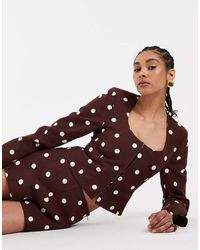 ASOS - Linen Look Round Neck Blazer - Lyst