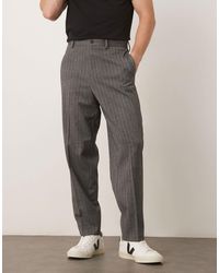 ASOS - Relaxed Tapered Dress Pants - Lyst