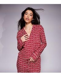 Kaiia - Exclusive Mix And Match Cropped Button Through Pyjama Top - Lyst