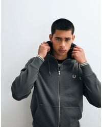 Fred Perry - Kapuzen-sweatshirt mit reißverschluss - Lyst
