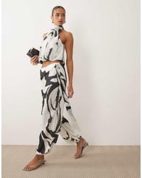ASOS - Co-ord Volume Balloon Trousers With Wrap Front Detail - Lyst