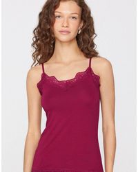 Tezenis - Viscose And Lace Camisole - Lyst