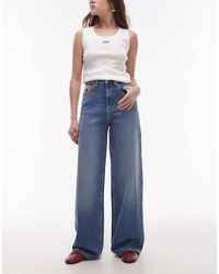 Tommy Hilfiger - Claire High Rise Wide Leg With Flag Details - Lyst