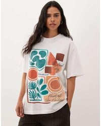 ASOS - Oversized T-Shirt With Morocco Abstract Graphic - Lyst