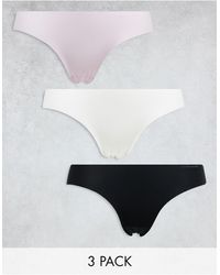 Cotton On - Cotton On Bikini Briefs With Lace 3 Pack - Lyst