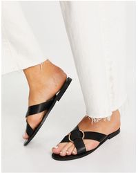 Glamorous Leather Rose Gold Kitten Heel 