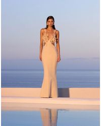 ASOS - Crochet Embellished Bust Cut Out Maxi Dress - Lyst