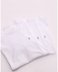 AllSaints - – brace – 3er-pack t-shirts aus gebürsteter baumwolle - Lyst