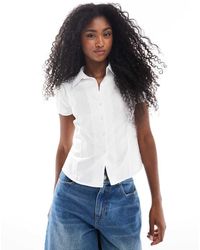 Miss Selfridge - Aansluitend Overhemd Met Korte Mouwen - Lyst