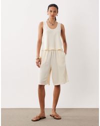 ASOS - Linen Blend Bermuda Shorts - Lyst