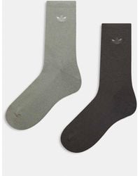 adidas Originals - 2 Pack Of Crew Socks - Lyst