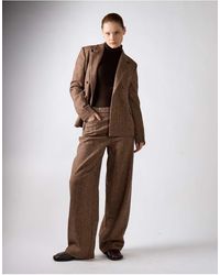 NARRATED - Wide Leg Tweed Pants - Lyst