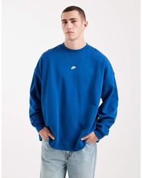 Nike - Club French Terry Oversized Sweatshirt - Lyst