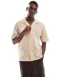 Only & Sons - Embroidered Revere Collar Shirt - Lyst
