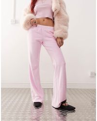 Monki - Terry Flared jogger - Lyst