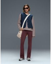 Oysho - Comfortlux High-Rise Flare Trousers - Lyst