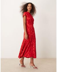 Never Fully Dressed - – midaxi-kleid aus satin - Lyst