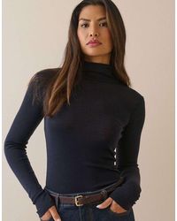 Nobody's Child - Merino Wool Roll Neck Top - Lyst