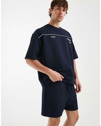 ASOS - Oversized Smart Textured Jersey Shorts - Lyst