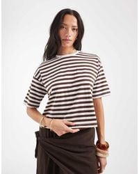 Pieces - Short Sleeve Heavyweight T-shirt - Lyst