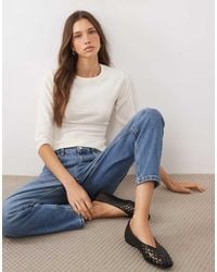 ASOS - Knit 3/4 Sleeve Top - Lyst