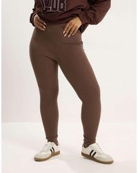 Yours Clothing - Ribbed Basic Leggings - Lyst
