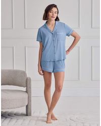 Chelsea Peers - Modal Short Button Up Pyjama Set - Lyst