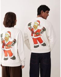 ASOS - Relaxed Sweatshirt With The Simpsons Christmas Print - Lyst