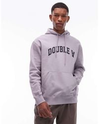 DOUBLE A by WOOD WOOD - James Logo Cotton Hoodie - Lyst