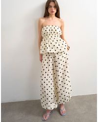 TOPSHOP - Co Ord Polka Dot Balloon Trouser - Lyst
