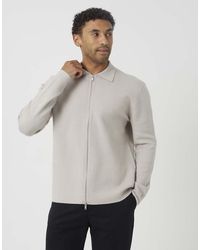 Brave Soul - Collared Zip Through Cardigan - Lyst