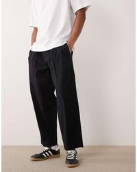 Abercrombie & Fitch - Pleated baggy Poplin Pants - Lyst