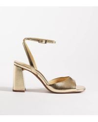 ASOS - Wide Fit Honour Barely There Block Mid Heel Sandals - Lyst