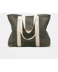 Pull&Bear - Stwd Distressed Shopper Bag - Lyst