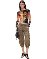 Desigual - Printed Long Sleeve T-Shirt - Lyst
