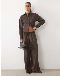 Missy Empire - Elasticated Waist Wide Leg Pants - Lyst