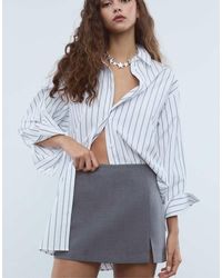 Stradivarius - Skort Met Zijsplit - Lyst