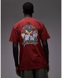 Carhartt - Chedda Relaxed T-Shirt With Duck Motif Back Print - Lyst