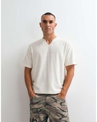 ASOS - Boxy Relaxed T-shirt With Notch Neck - Lyst