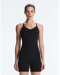 Oysho - Comfortlux Short Jumpsuit With Knot Detail - Lyst