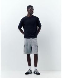 Pull&Bear - Bermuda baggy cargo - pâle - Lyst